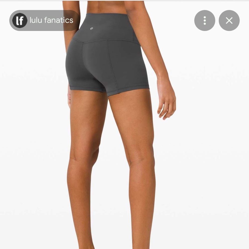 Align Short 4” Graphite Grey Lululemon
